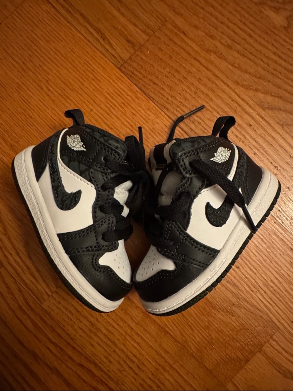 Nike Kids Black and White High-Top Sneakers